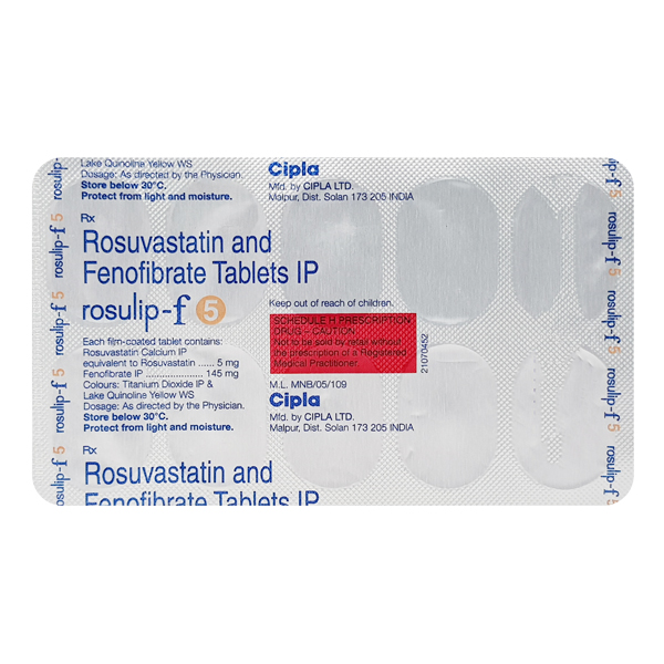 Rosulip F 5/160 Mg Tablet 10