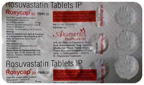 Rosycap 20 Mg Tablet 10