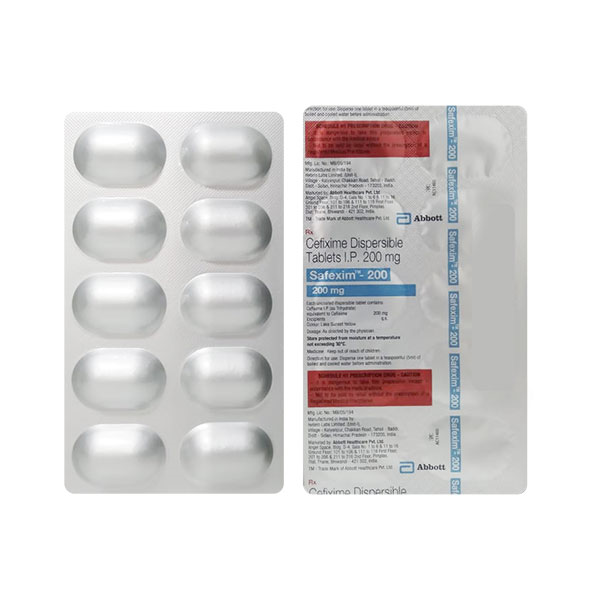Safexim (Shreya) 200 Mg Tablet 10
