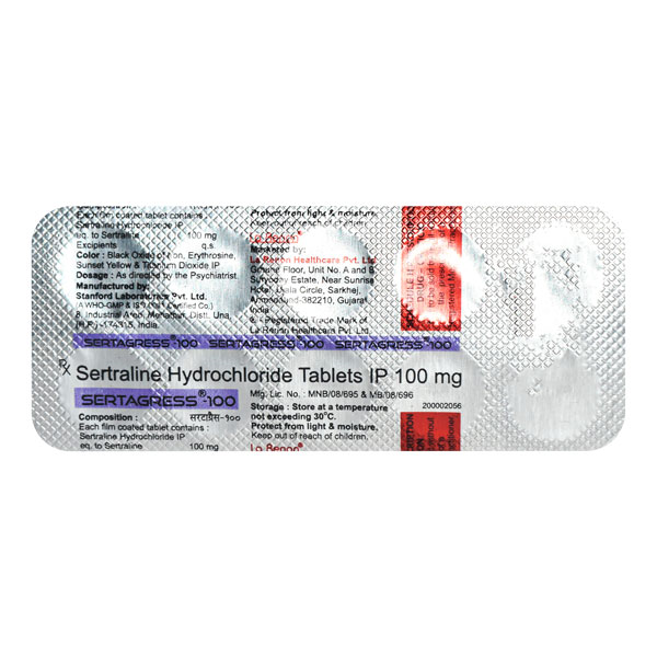 Sertagress 100 Mg Tablet 10