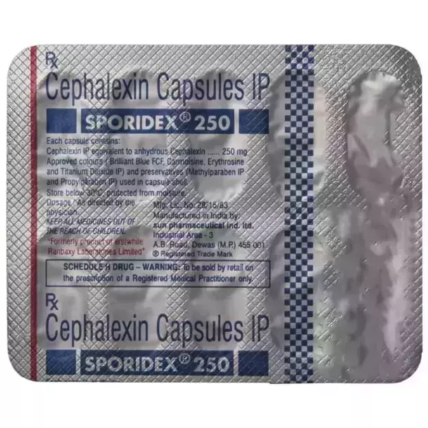 Sporidex 250 Mg Tablet Dt 10