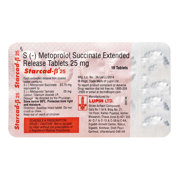 Starcad 25 Mg Tablet 10