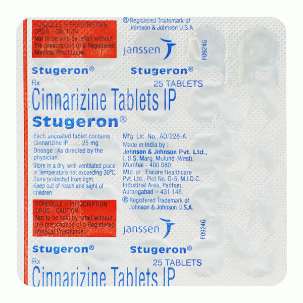 Stugeron 25 Mg Tablet 25