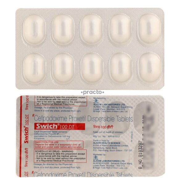 Swich 100 Mg Tablet 10