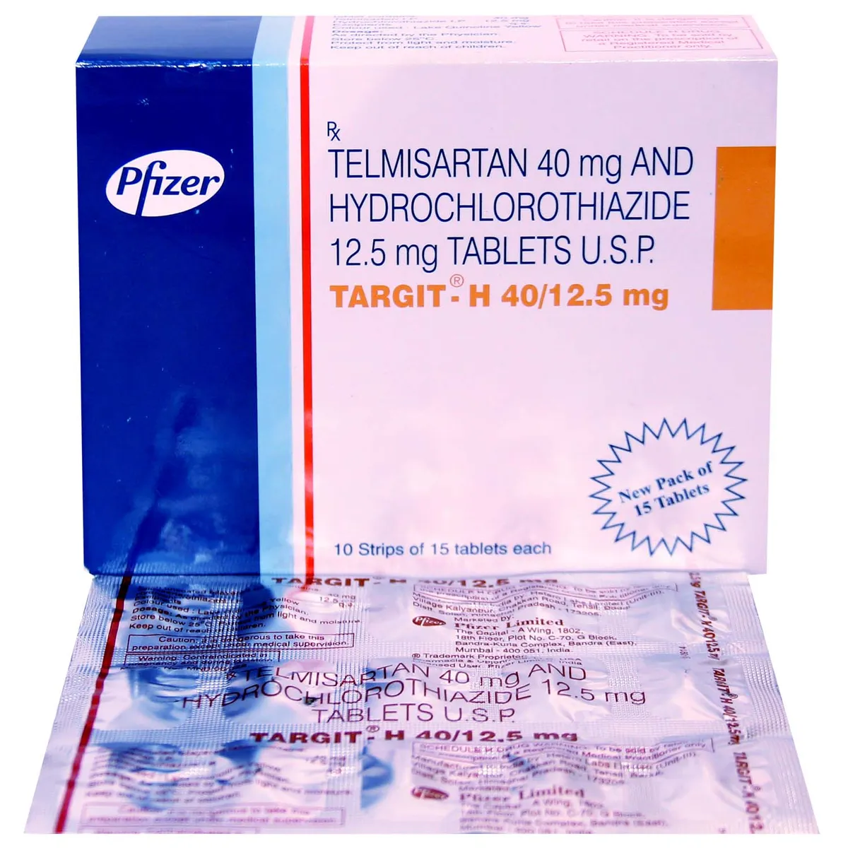 Targit H 40/12.5 Mg Tablet 15