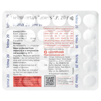 Telma 20 Mg Tablet 30
