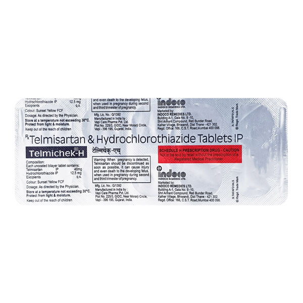 Telmichek H 80/12.5 Mg Tablet 10