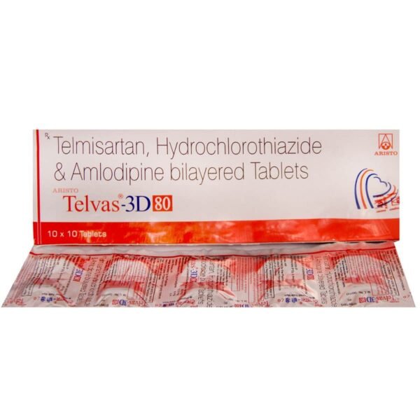 Telvas 3D 80 Mg Tablet 10
