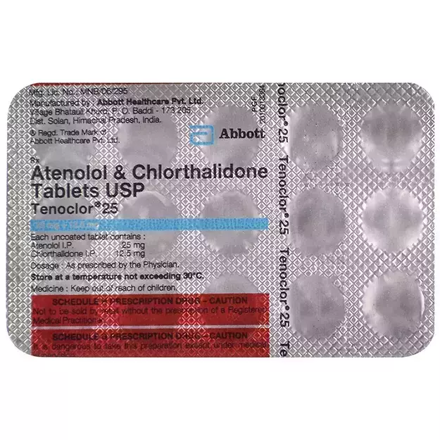 Tenoclor 100/25 Mg Tablet 14
