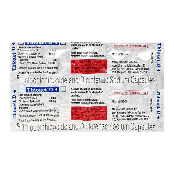 Thioact D 4/50 Mg Capsule 10