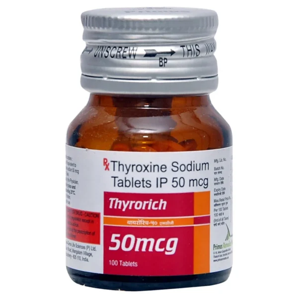 Thyrorich 50 Mg Tablet 100