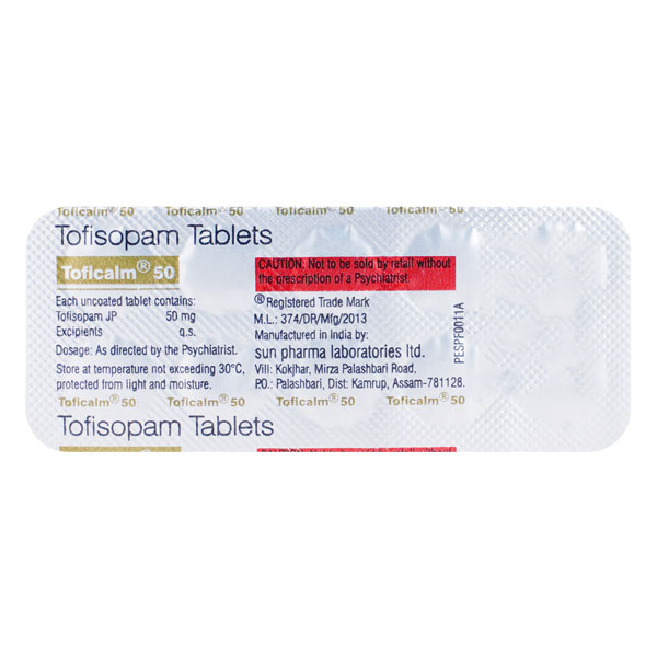Toficalm 50 Mg Tablet 10