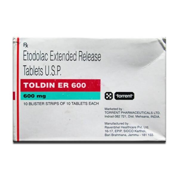 Toldin Er 600 Mg Tablet Er 10