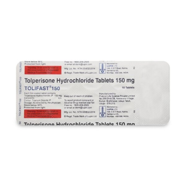 Tolifast 150 Mg Tablet 10