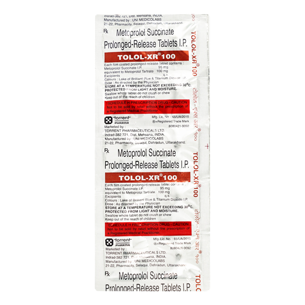 Tolol Xr 100 Mg Tablet 10
