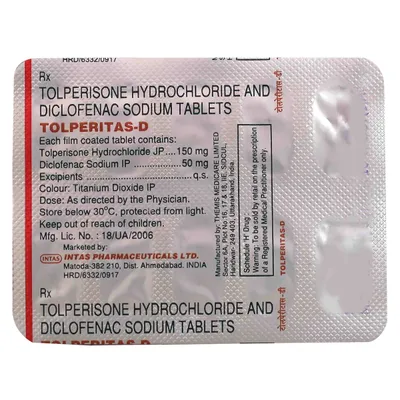 Tolperitas-D 150/50 Mg Tablet 10
