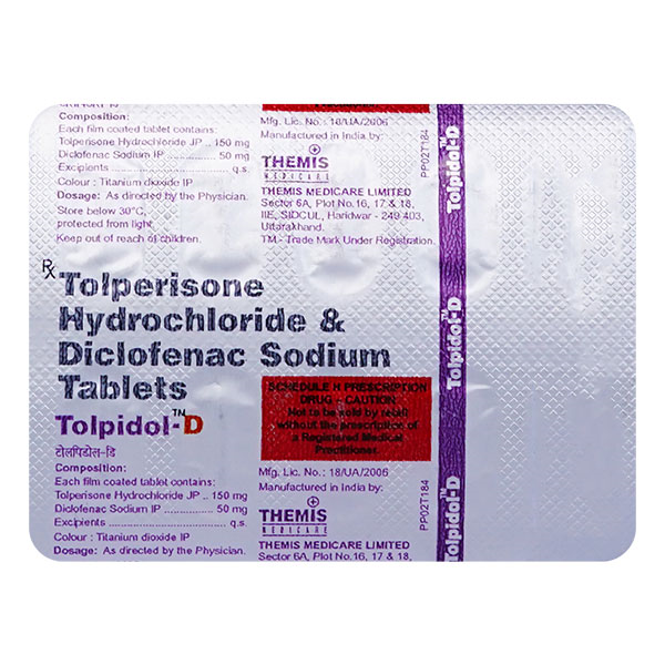 Tolpidol D 50/150 Mg Tablet 10