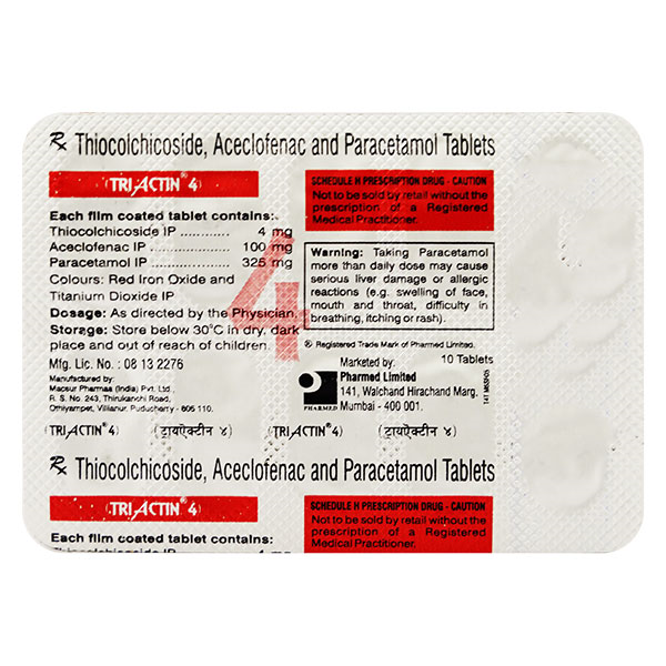 Triactin 4 Mg Tablet 10