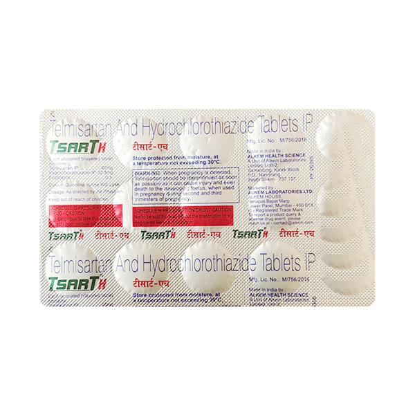 Tsart H 40/12.5 Mg Tablet 10