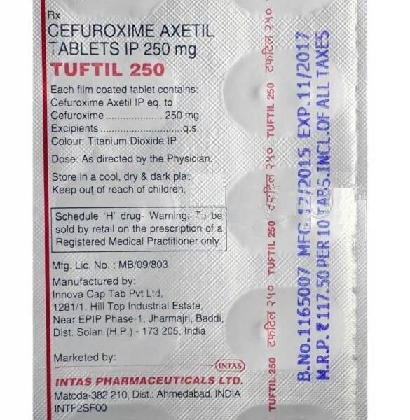 Tuftil 250 Mg Tablet 10