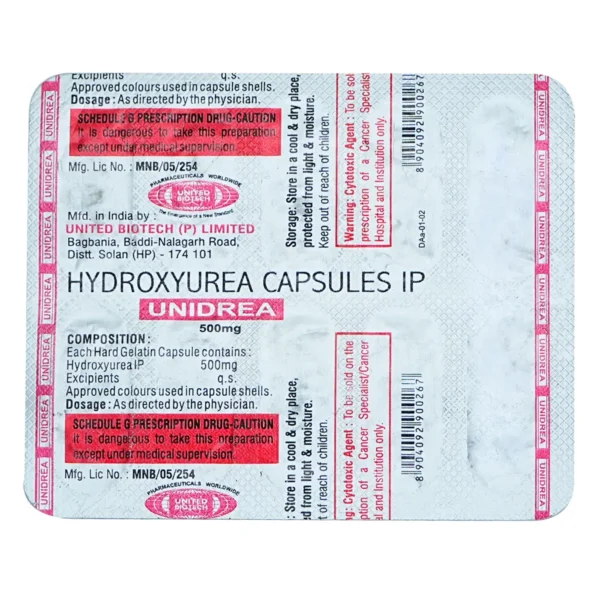 Unidrea 500 Mg Capsule 10
