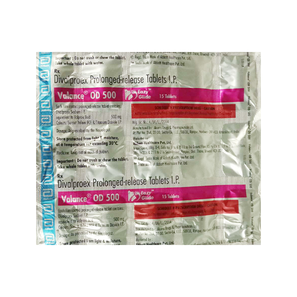 Valance Od 500 Mg Tablet 10