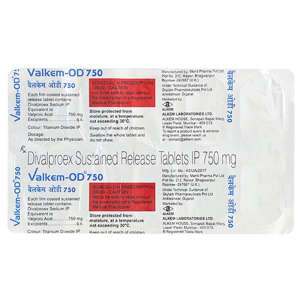 Valkem Od 750 Mg Tablet 10
