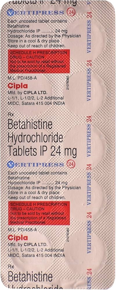 Vertipress 24 Mg Tablet 10