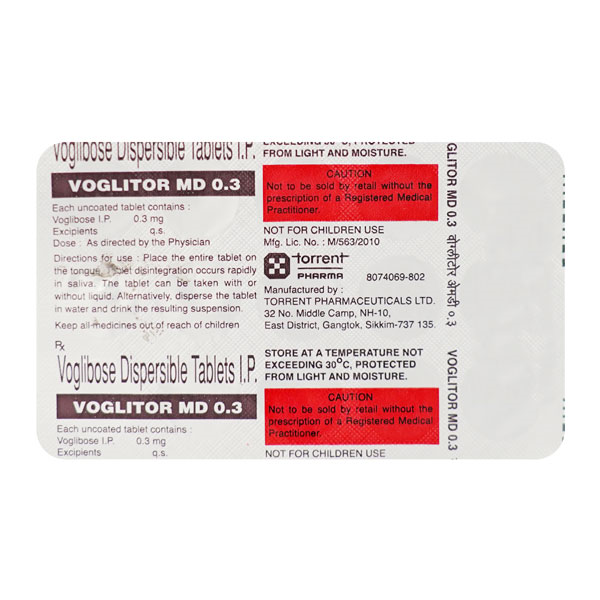Voglitor Md 0.3 Mg Tablet Md 10