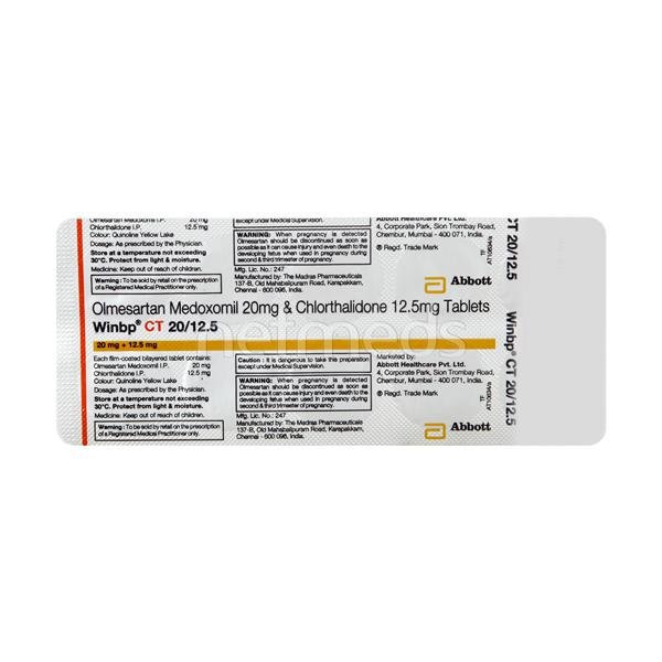 Win Bp Ct 20/12.5 Mg Tablet 10