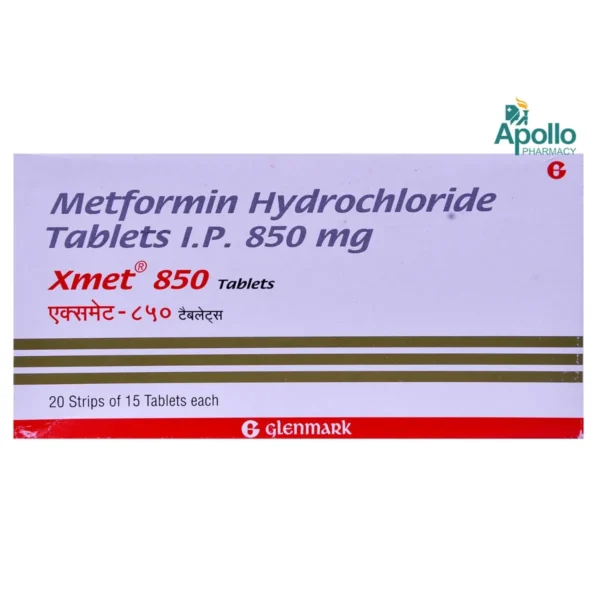 X-Met 850 Mg Tablet 15