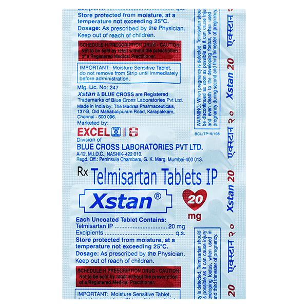 Xstan 20 Mg Tablet 10