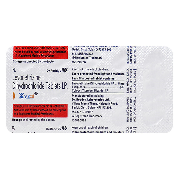 Xyzal 5 Mg Tablet 15