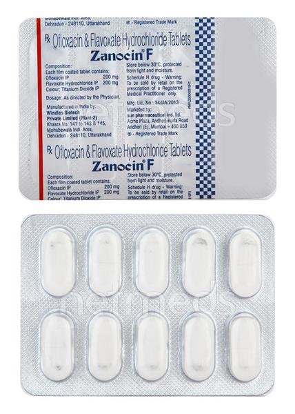 Zanocin F 200/200 Mg Tablet 10