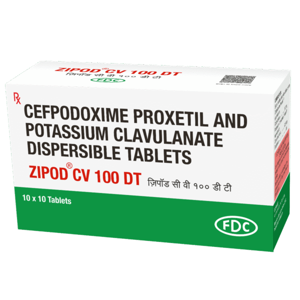 Zipod Cv 100/62.5 Mg Tablet Dt 10