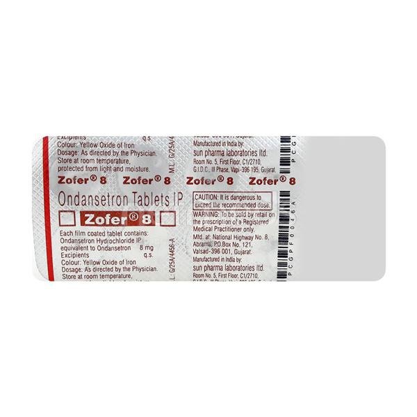 Zofer 8 Mg Tablet 10