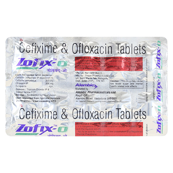 Zofix O 200/200 Mg Tablet 10