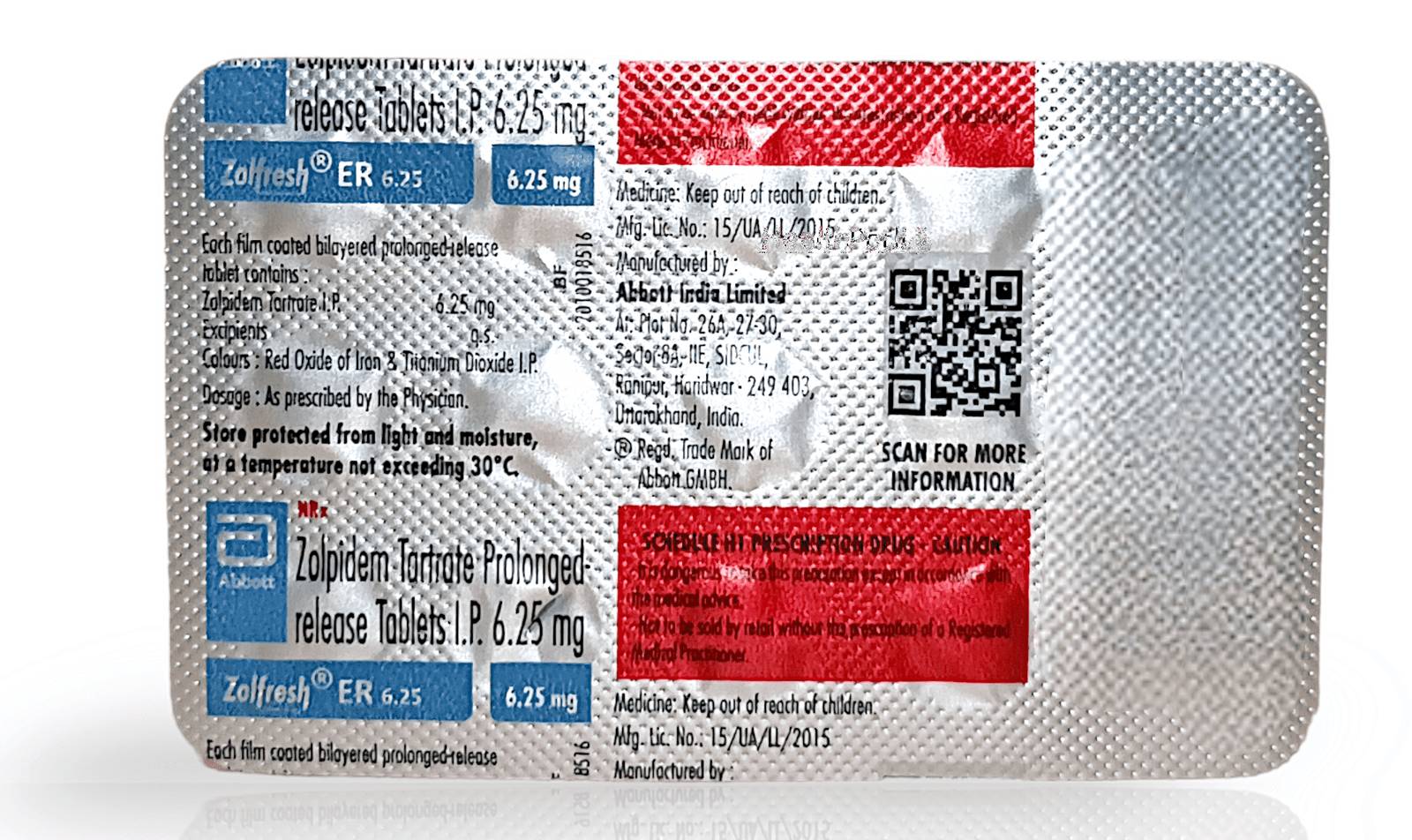 Zolfresh Cr 6.25 Mg Tablet 10
