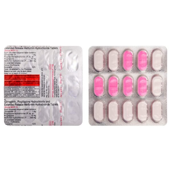 Zoryl Mp 1/500/15 Mg Tablet 15