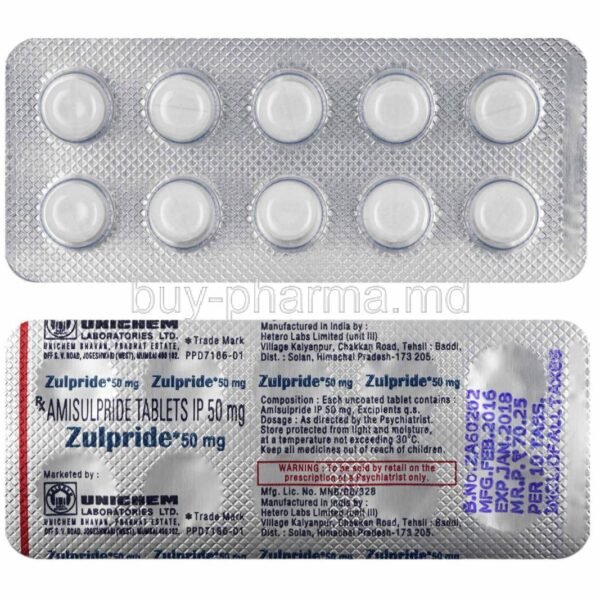 Zulpride 50 Mg Tablet 10