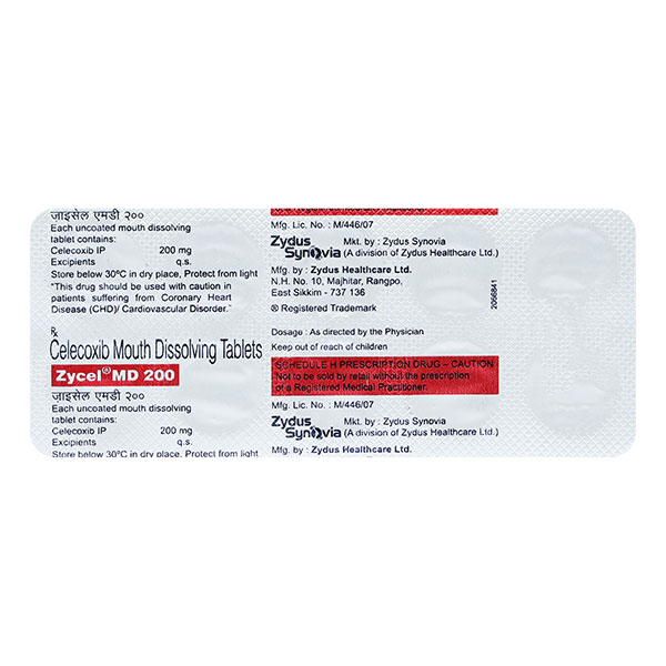 Zycel Md 200 Mg Tablet Md 10