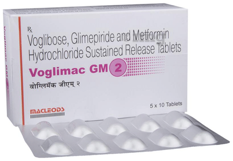 Voglimac Gm 0.2/500/2 Mg Tablet 10