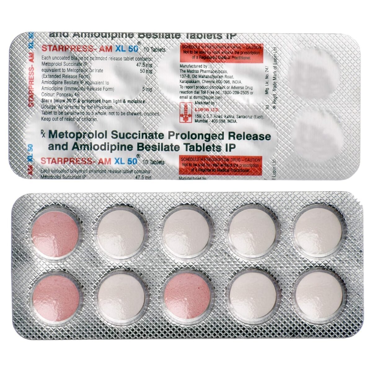 Starpress-Am 50/5 Mg Tablet Xl 10