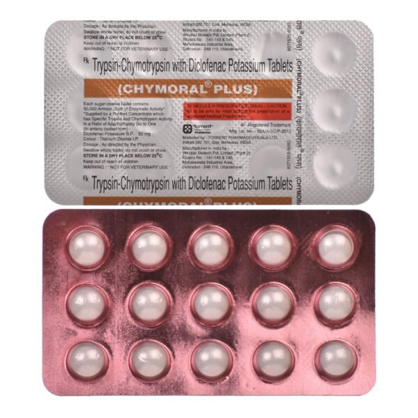 Chymoral Plus 50 Mg /50000Au Tablet 15