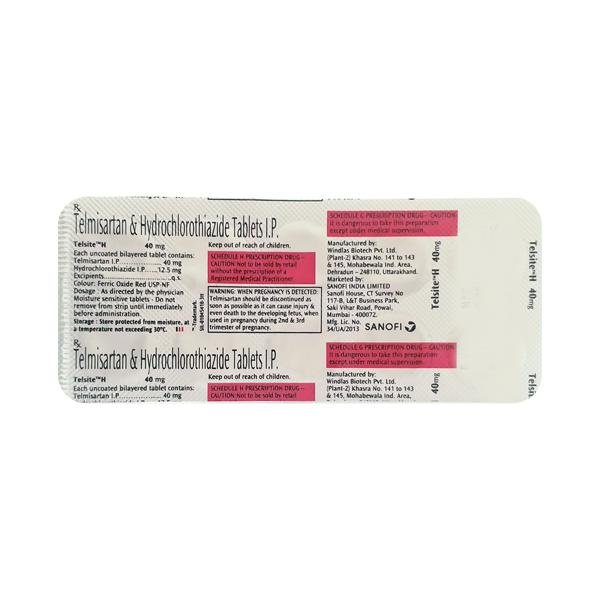Telsite H 40/12.5 Mg Tablet 10