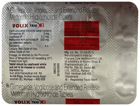 Volix Trio 0.2/500/2 Mg Tablet 10