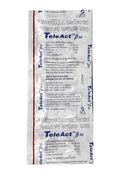 Teleact Beta 40/50 Mg Tablet 10