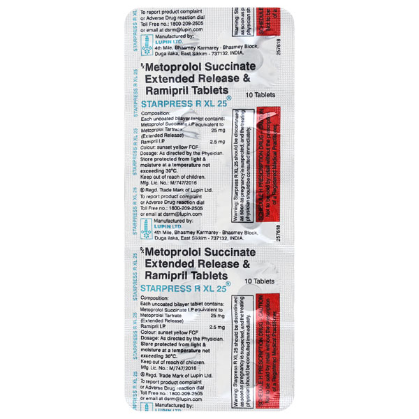 Starpress-R Xl 25/2.5 Mg Tablet Xl 10