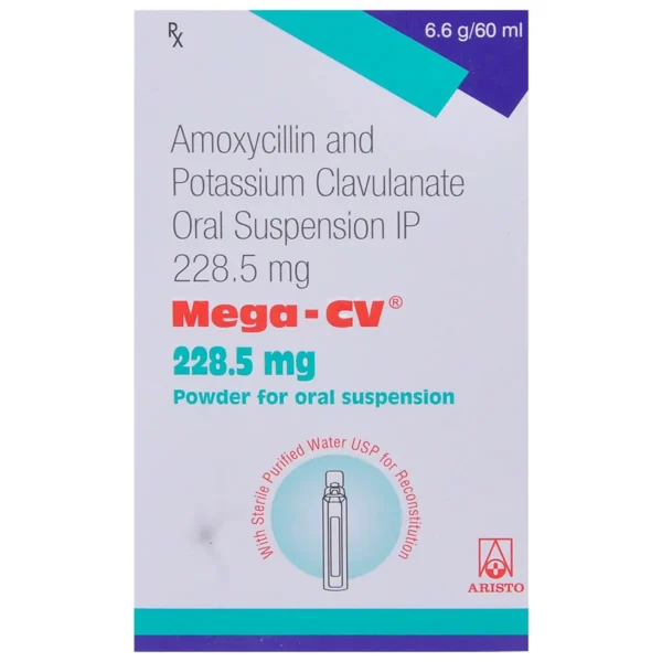 Mega Cv 200/28.5 Mg Dry Syrup 60 Ml