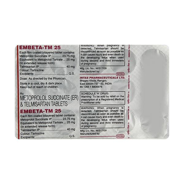 Embeta Tm 40/25 Mg Tablet 10